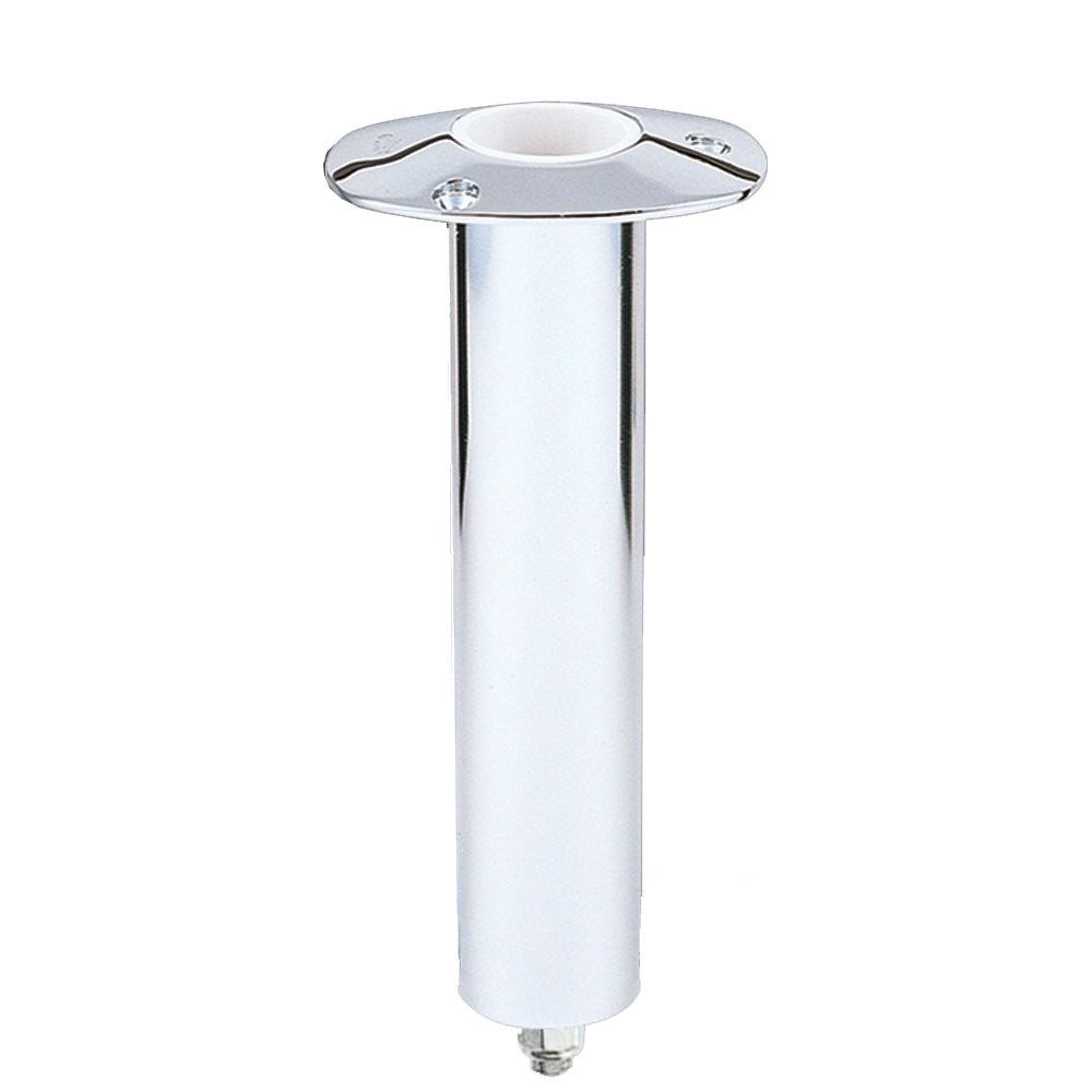 Lee's 0&#176; Stainless Steel Swivel Base Flush Mount Rod Holder - Extra Long Tube 2.25" OD X 14.5" Tube