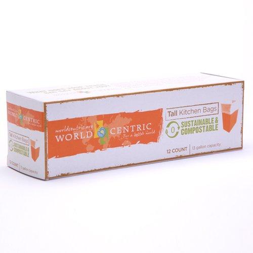 World Centric Compostable Bags - Case of 12 - 12 Bags