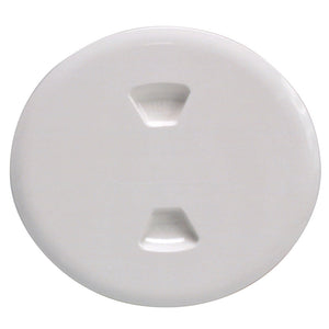 Beckson 5" Twist-Out Deck Plate - White