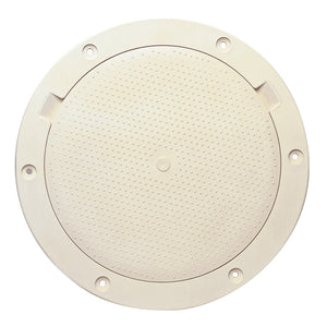 Beckson 8" Non-Skid Pry-Out Deck Plate - Beige