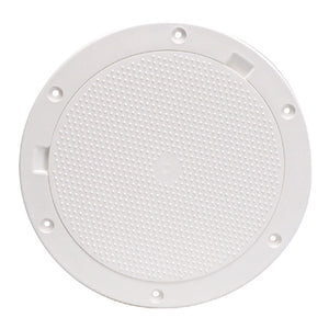 Beckson 8" Non-Skid Pry-Out Deck Plate - White