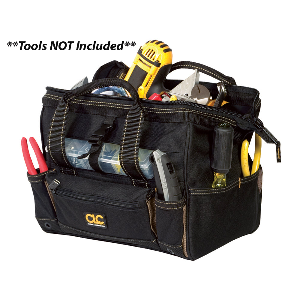 CLC 1533 12" Tool Bag w/ Top-Side Plastic Parts Tray