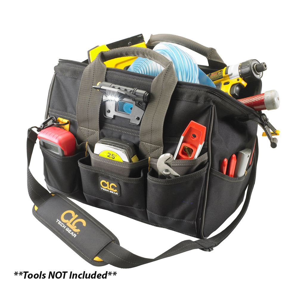 CLC L230 Tech Gear LED Lighted 14" Bigmouth Tool Bag