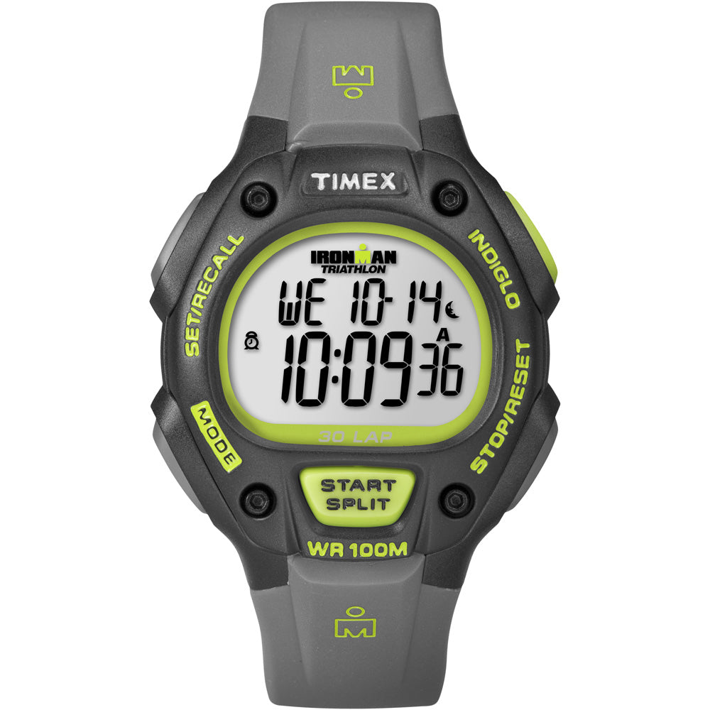 Timex Ironman 30-Lap Full-Size - Grey/Neon Green