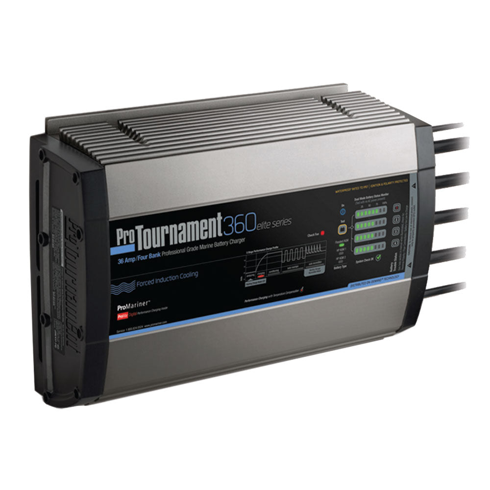 ProMariner ProTournament 360<i>elite</i> Quad Charger - 36 Amp, 4 Bank