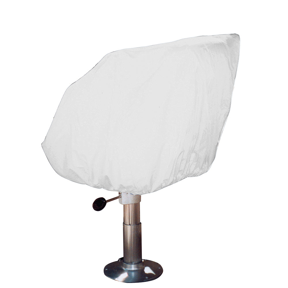 Taylor Made Helm/Bucket/Fixed Back Boat Seat Cover - Vinyl White