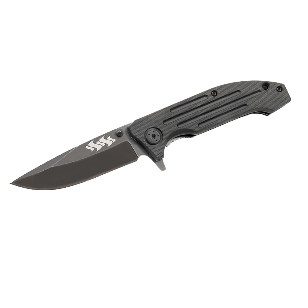 Kuuma 4.5" Fine Edge Spring Assisted Folding Knife - Stainless Steel